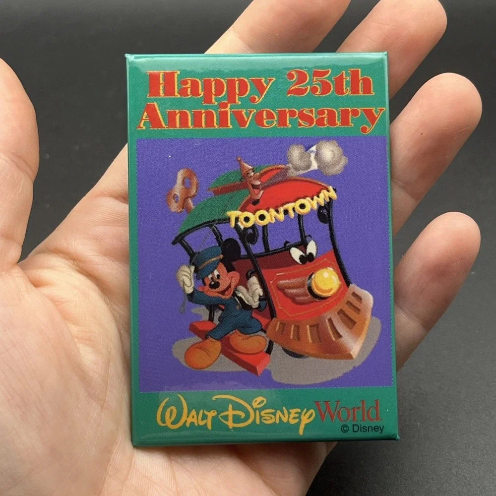 Walt Disney World ToonTown Happy‎ 25th Anniversary Mickey Mouse Train Lapel Pin